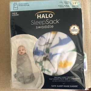 HALO sleepsack swaddle - micro fleece size small 3-6 months